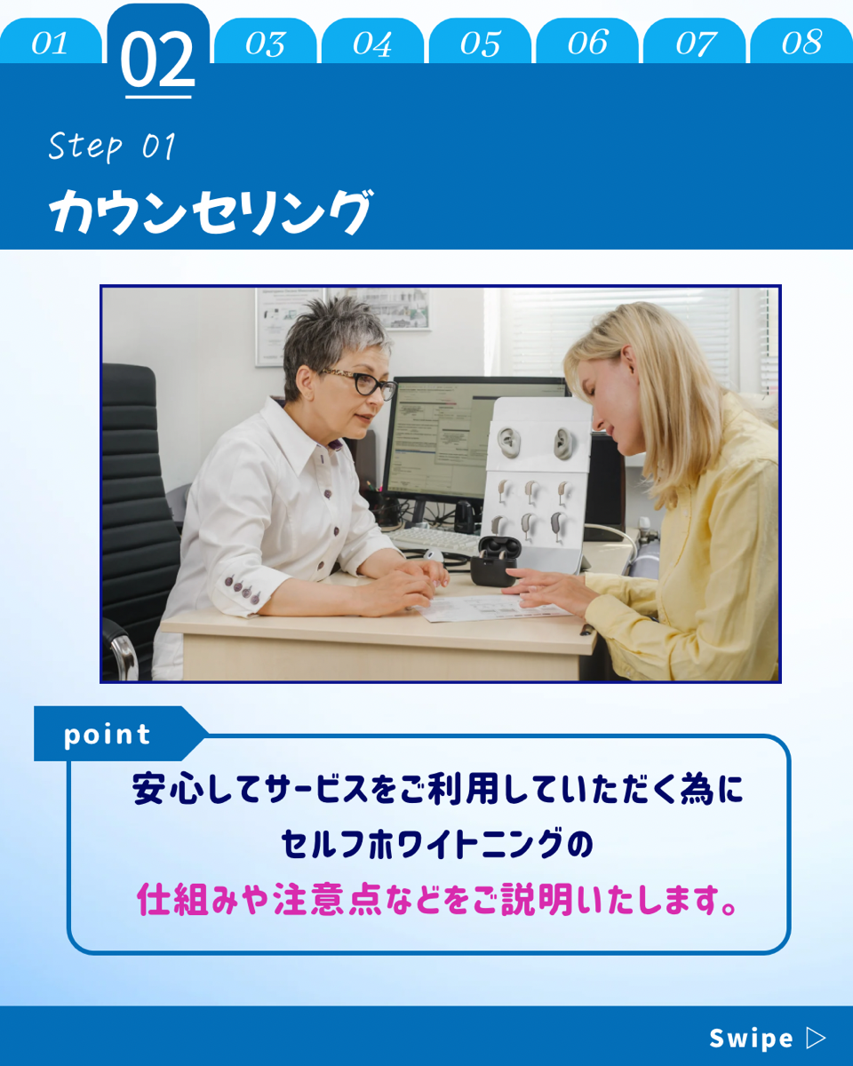 【ホワイトニングカフェ六本木店】ホワイトニングどのくらい時間かかる？