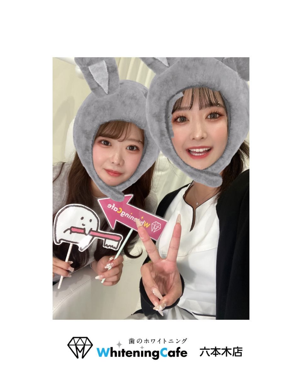 【ホワイトニングカフェ六本木店】ホワイトニングで白くなった歯に感動🎶