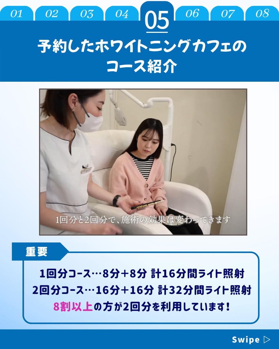 【ホワイトニングカフェ六本木店】20代　女性　ホワイトニング体験(^^♪