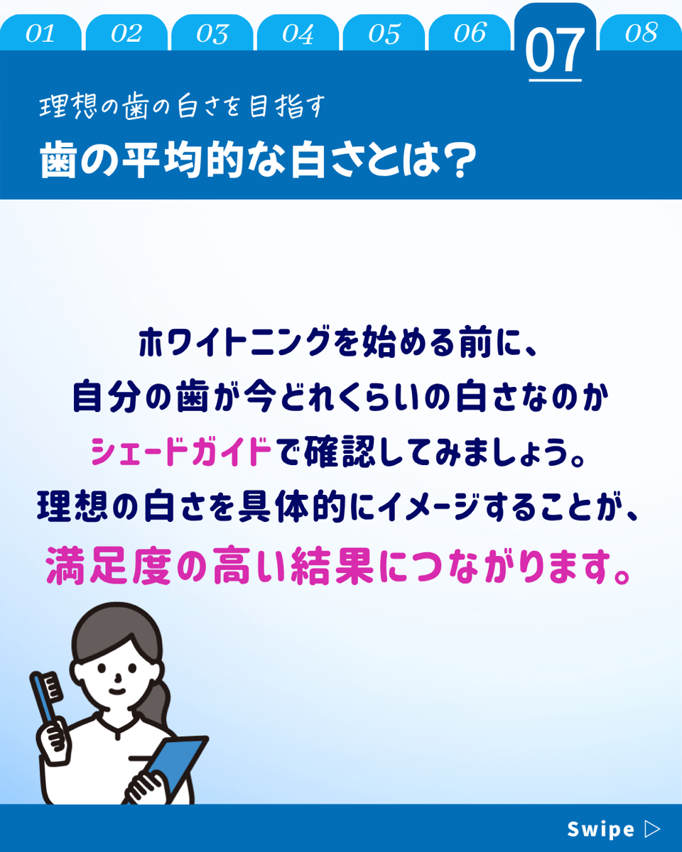 【ホワイトニングカフェ六本木店】平均な歯の白さとは❓