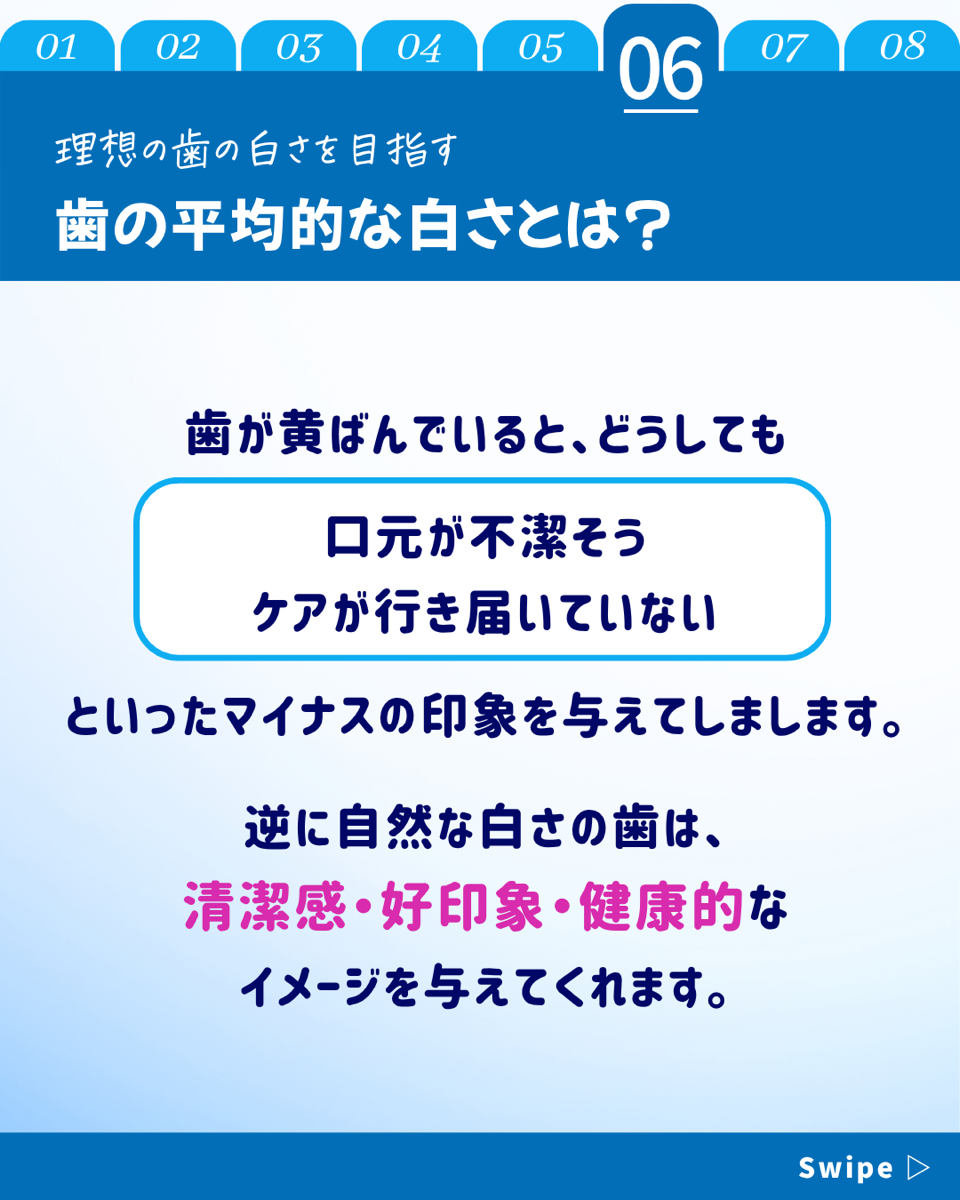 【ホワイトニングカフェ六本木店】平均な歯の白さとは❓