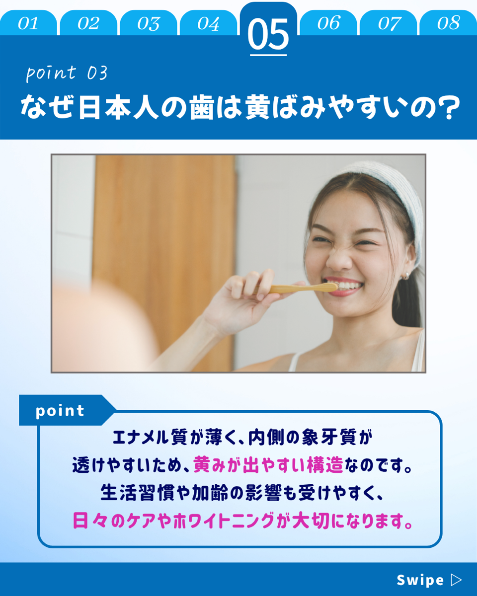【ホワイトニングカフェ六本木店】平均な歯の白さとは❓
