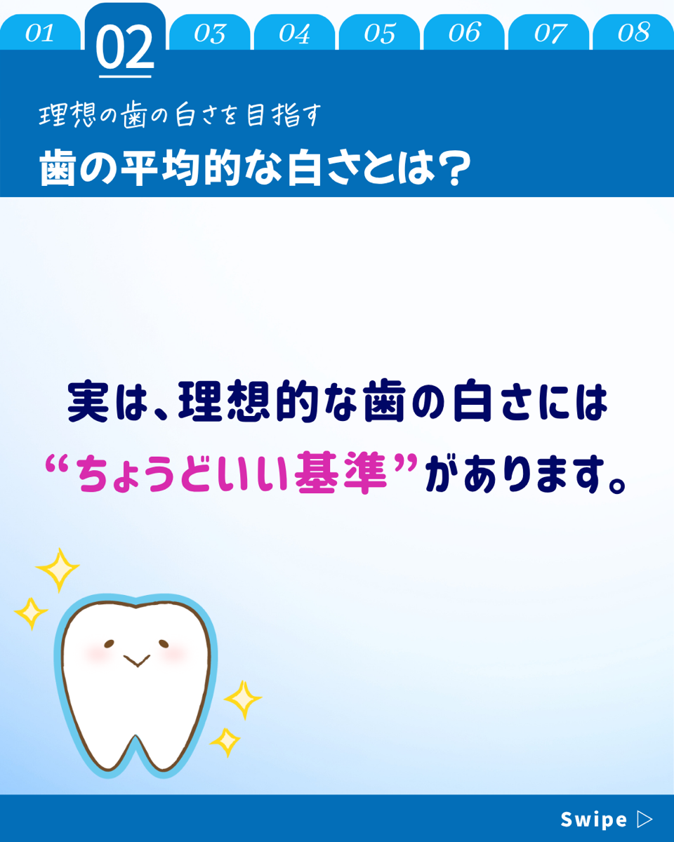 【ホワイトニングカフェ六本木店】平均な歯の白さとは❓