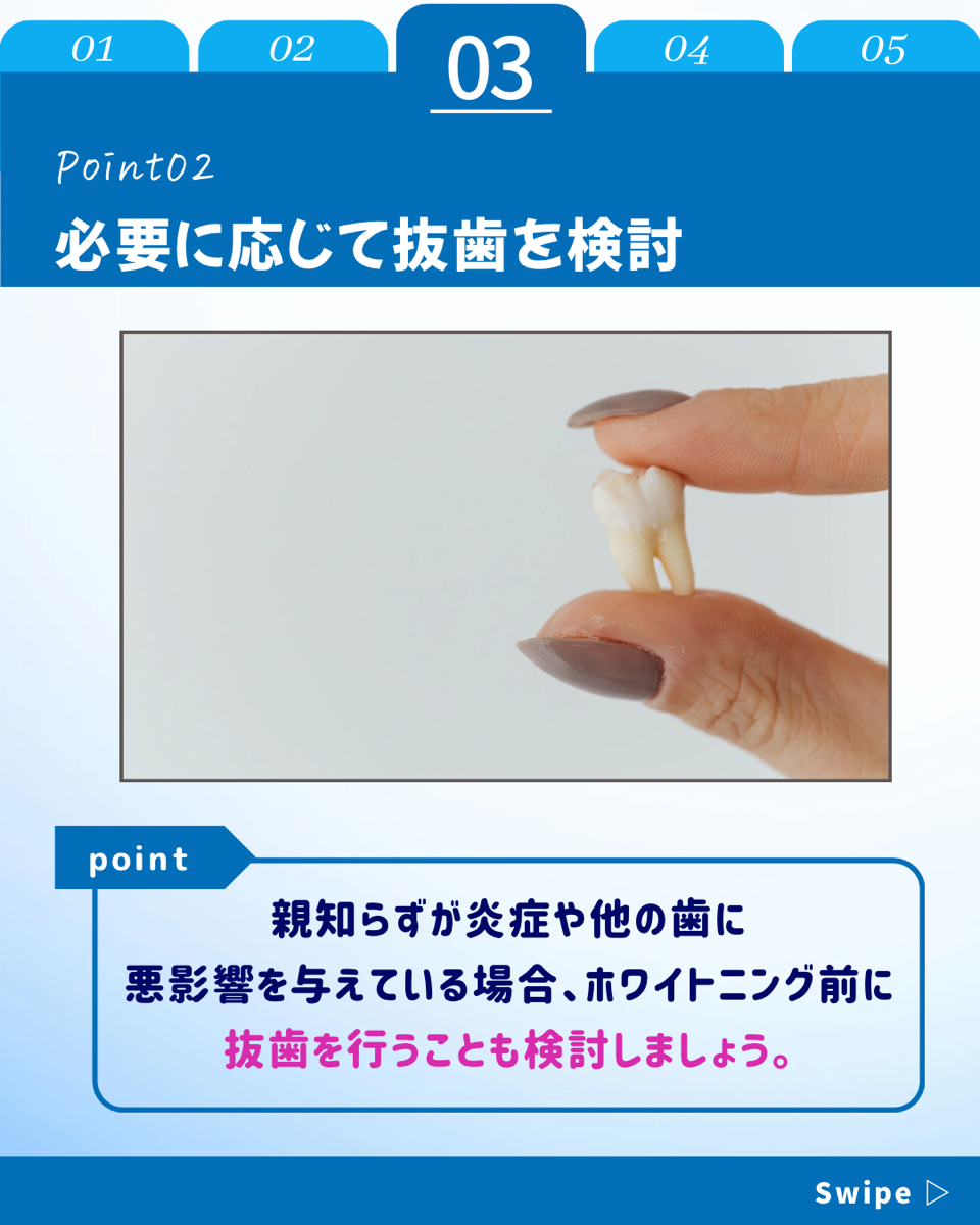 【ホワイトニングカフェ六本木店】親知らずのリスク知っていますか？