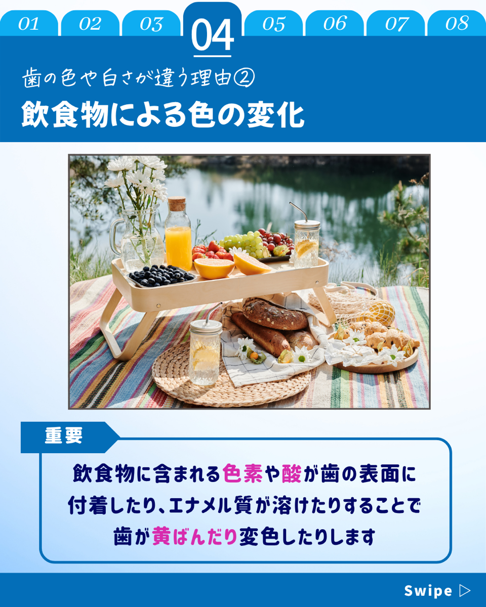 【ホワイトニングカフェ六本木店】歯の色が人それぞれの理由